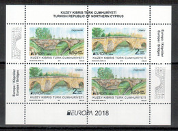 Türkisch-Zypern / Turkish Republic Of Northern Cyprus / Chypre Turc 2018 Block/souvenir Sheet EUROPA ** - 2018