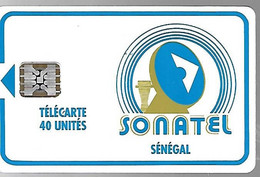 CARTE-PUCE-SENEGAL-40U-SC5-SONATEL-V°9 N° 9 N°RGE-C31141009-UTILISE-TBE - Senegal