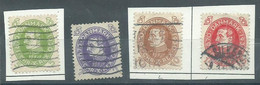 210040594  DINAMARCA.  YVERT  Nº  197/8+200/1 - Used Stamps