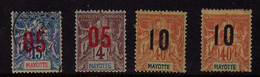 Mayotte (1912) - Type Groupe- Surcharge  Neufs* - MH - Ongebruikt