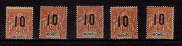 Mayotte (1912) - Type Groupe  Surcharge    Neuf* - MH - Nuovi