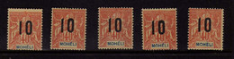 Mayotte (1912) - Type Groupe  Surcharge    Neuf* - MH - Unused Stamps