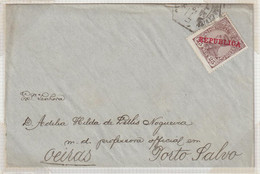 PORTUGAL 175 - CARTA CIRCULADA DE LISBOA PARA OEIRAS - Used Stamps