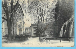 Renage (Tullins-Isère)-+/-1910-la Chapelle De  La Grande Fabrique-Usine Intégrée-Soieries-Tissage - Renage