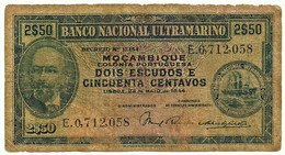 Moçambique - 2$50 ( 2,5 Escudos ) - 23.05.1944 - Pick 93 - António Ennes - 2 1/2 - Mozambique