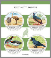 MALDIVES 2020 MNH Extinct Birds Ausgestorbene Vögel Oiseaux Disparus M/S - OFFICIAL ISSUE - DHQ2032 - Vor- U. Frühgeschichte