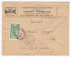 Marokko 1925 Illustrierter Brief Der Fa.Henry Hamelle "Valvoline" - Covers & Documents