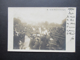 Frankreich Echtfoto AK 1903 Parade / Militärparade / Reiter / Besuch Vom König Dans Le Bois De Boulogne - Boulogne Billancourt