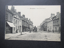 Frankreich AK Um 1910 Marquise Place De La Liberte Mit Pferdekutsche Editeur Danquin Tabacs - Marquise