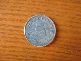 GERMANY  III REICH  NAZI  COIN  1941 J  5 REICHSPFENNIG - 5 Reichspfennig