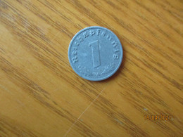 GERMANY  III REICH  NAZI  COIN  1942 A  1 REICHSPFENNIG - 1 Reichspfennig