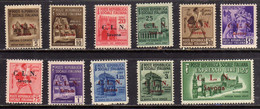 CLN SAVONA 1945 FILIGRANA CORONA CROWN WATERMARK TAMBURINI SOPRASTAMPATO D'ITALIA SURCHARGED SERIE MLH FIRMATA SIGNED - Centraal Comité Van Het Nationaal Verzet (CLN)