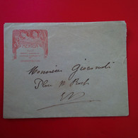 LETTRE MENTON CASINO MUNICIPAL ENTETE ART NOUVEAU - Covers & Documents