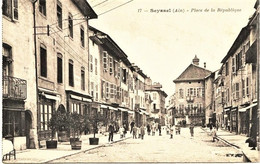 465-  Ain  -  SEYSSEL  :  PLACE DE LA REPUBLIQUE  - Circulée En1922 - Seyssel