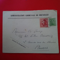 LETTRE BRUXELLES POUR ANVERS 1920 - Lettres & Documents