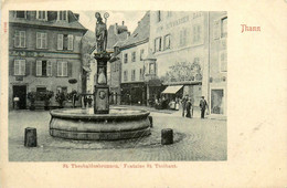 Thann * St Theobaldusbrunnen * La Fontaine St Thiébaut * Place Du Village * Hôtel - Thann