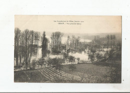 CERGY LES INONDATIONS DE L'OISE JANVIER 1910 VUE PRISE DE GENCY - Cergy Pontoise