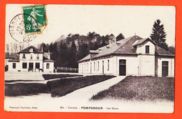 X19050 ⭐ Peu Commun POMPADOUR 19-Corrèze Cour Intérieure Les HARAS 1911 à Philippe VAISSETTE 5 Rue Anne Veaute Castres - Andere Gemeenten