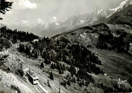 St Gervais Les Bains * Environs * Arrivée Du TMB à L'hôtel Du Col De Voza * Vue Sur Le Mont Blanc * Ligne Chemin De Fer - Saint-Gervais-les-Bains