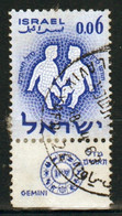 Israel 1961 Single Stamp From The Set Issued To Celebrate Signs Of The Zodiac In Fine Used With Tab. - Usados (con Tab)