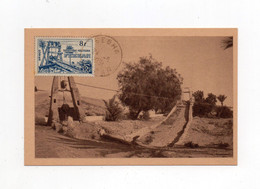 !!! FEZZAN, CARTE MAXIMUM PUITS ANTIQUES, CACHET DE SEBHA DU 24/6/1951 - Lettres & Documents