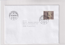 1015 Auf Brief Mit Letzttagstempel Poststelle ROMANENS (FR) - Brieven En Documenten