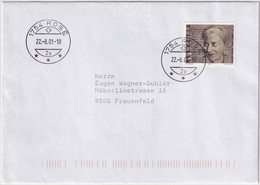 1015 Auf Brief Mit Letzttagstempel Poststelle ROSÉ (FR) - Covers & Documents