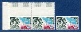 ⭐ France - Variété - YT N° 1633 - Couleurs - Pétouilles - Neuf Sans Charnière - 1970 ⭐ - Unused Stamps