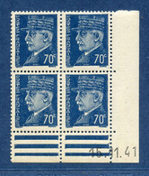 ⭐ France - Variété - YT N° 510 - Couleurs - Pétouilles - Neuf Sans Charnière - 1941 à 1942 ⭐ - Nuevos