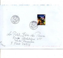 LUXEMBOURG SEUL SUR LETTRE POUR LA FRANCE 2014 - Cartas & Documentos