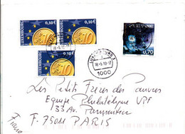 LUXEMBOURG SEUL SUR LETTRE POUR LA FRANCE 2010 - Cartas & Documentos