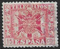 SPAIN # FROM 1949   MICHEL TE 90  TK: 13 1/2 - Télégraphe
