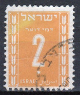 Israel 1949 Single Stamp From The Postage Due Set Issued In Fine Used. - Strafport