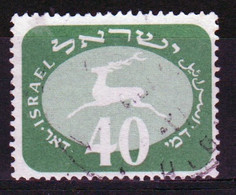 Israel 1952 Single Stamp From The Postage Due Set Issued In Fine Used. - Segnatasse