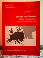 Europa Occidentale , Sfide E Cambiamenti  Di David Pinder, 1990,Giappichelli-F - Histoire, Philosophie Et Géographie