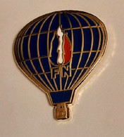PIN'S FN FRONT NATIONAL/MONTGOLFIERE - Montgolfières