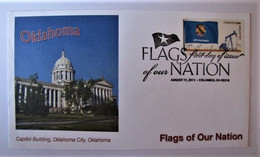 ETATS-UNIS - FDC  - Flag Of Our Nation - Oklahoma - Capitol Building - 1991-2000