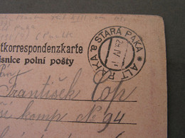 Stara Paka Feldposkarte 1911 Nach Karpaten !! - ...-1918 Prefilatelia