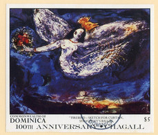 520 Dominica 1987 Sc.#1013 Used "Offers Welcome" - Dominica (1978-...)