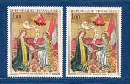 ⭐ France - Variété - YT N° 1640 - Couleurs - Pétouilles - Neuf Sans Charnière - 1970 ⭐ - Unused Stamps