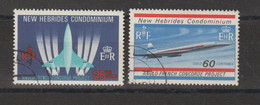 Nouvelle Hébrides Légende Anglaise 1968 Concorde 278-279 2 Val Oblit. Used - Gebraucht