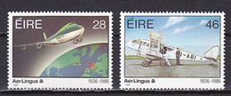 Ireland, 1986, Aer Lingus 50th Anniv, Set, MNH - Nuevos