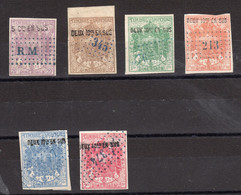 DIMENSION N° 24 à 29 - Revenue Stamps