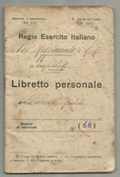 REGIO ESERCITO ITALIANO - LIBRETTO PERSONALE 140 REGGIMENTO DI M.M. - Documentos