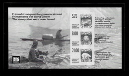 GREENLAND 2001 Stamp Exhibition Hafnia '01 MINISHEET BLACK And WHITE PRINT (STB9-95) - Postzegelboekjes