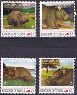 DO 20014 KINGDOM OF TONGA 2012 WWF  REEKS ZEGELS POSTFRIS + 4 FDC'S ZIE SCANS - Collections, Lots & Series