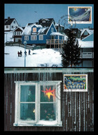 GREENLAND MAXIMUM POSTCARD - 2 Cards 2000 Christmas Stamps (STB9-109) - Maximumkarten (MC)
