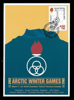 GREENLAND MAXIMUM POSTCARD - 2001 Artic Winter Games (STB9-112) - Cartas Máxima