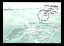 GREENLAND MAXIMUM POSTCARD - 2001 EUROPA Stamps - Water, Treasure Of Nature (STB9-113) - Maximumkaarten