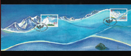 GREENLAND MAXIMUM POSTCARD - 2 Joined Cards 2001 Christmas Stamps (STB9-116) - Cartoline Maximum